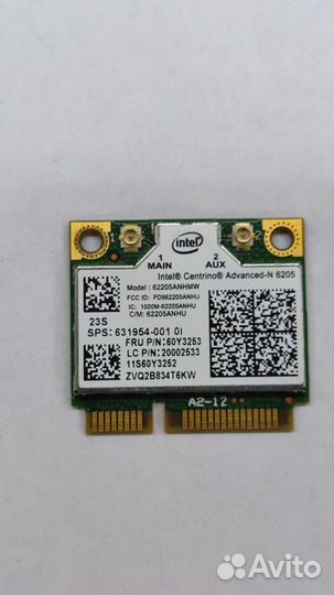 Wi-Fi модуль Intel 62205anhmw