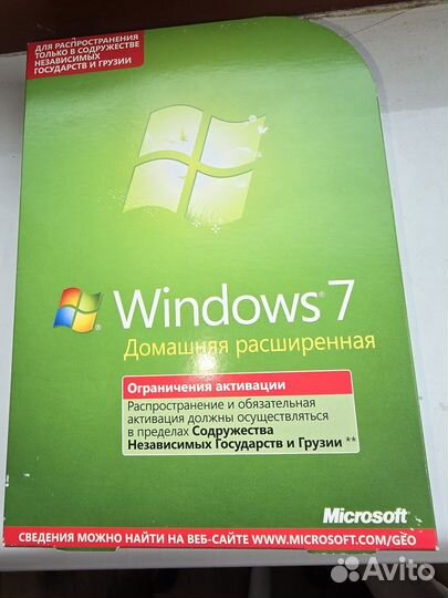 Windows 7 Домашняя расширенная Box