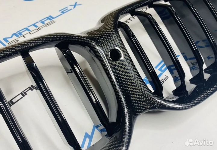 Решетка радиатора BMW G30 карбон M Performance