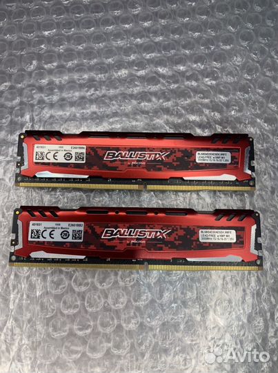 DDR4 Crucial Ballistix Sport 2x8GB