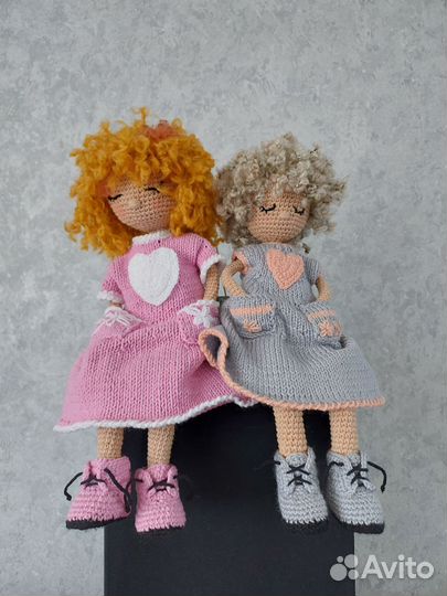 Кукла вязанная ручной работы