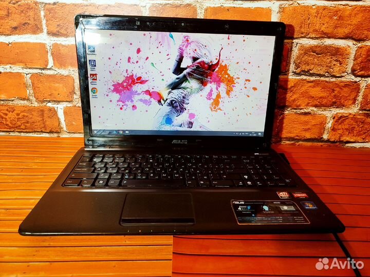 Asus K52D - Turion X2 \ 3 Озу \ 1 GB Видео \ SSD