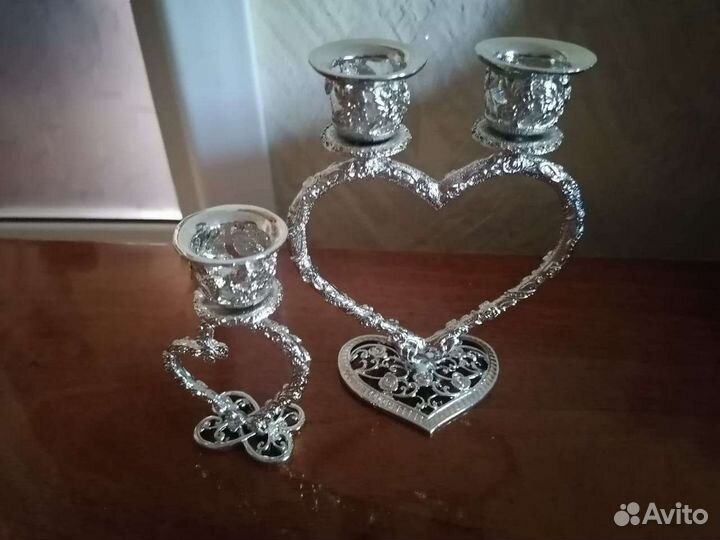 Подсвечники Мельхиор Германия 2шт