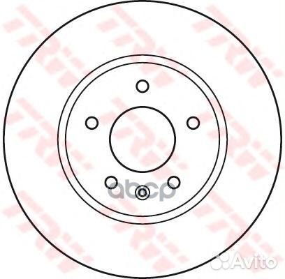Диск тормозной перед DF4928S TRW