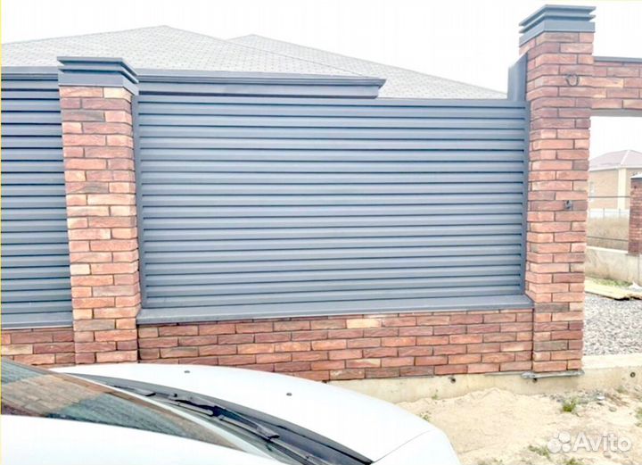 Забор жалюзи металлические
