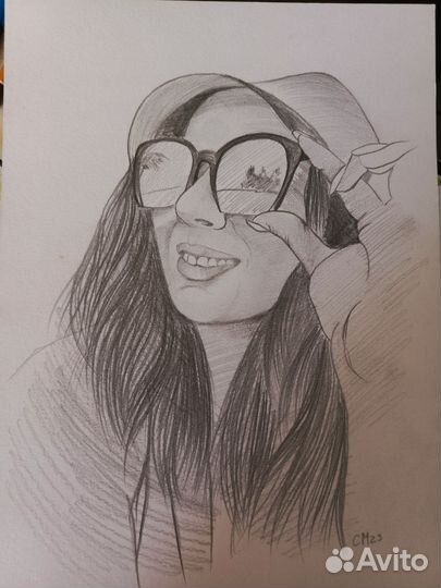 Портрет по фото карандашом. На заказ