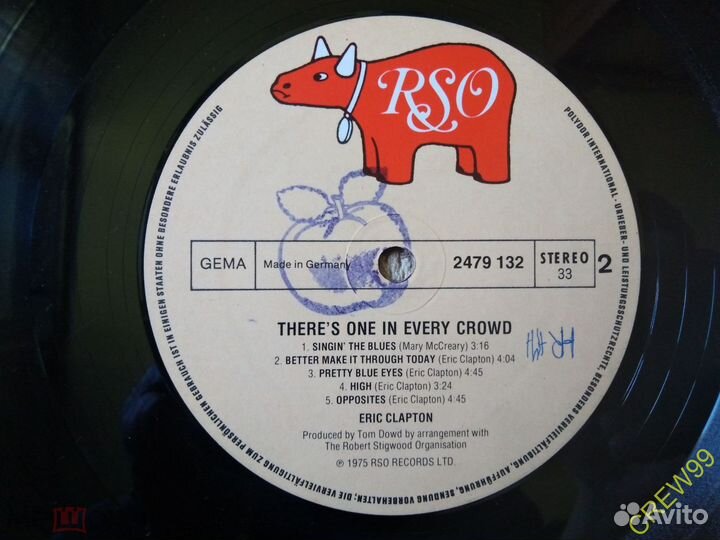 Eric Clapton - There's One In Every Crowd /Germanу