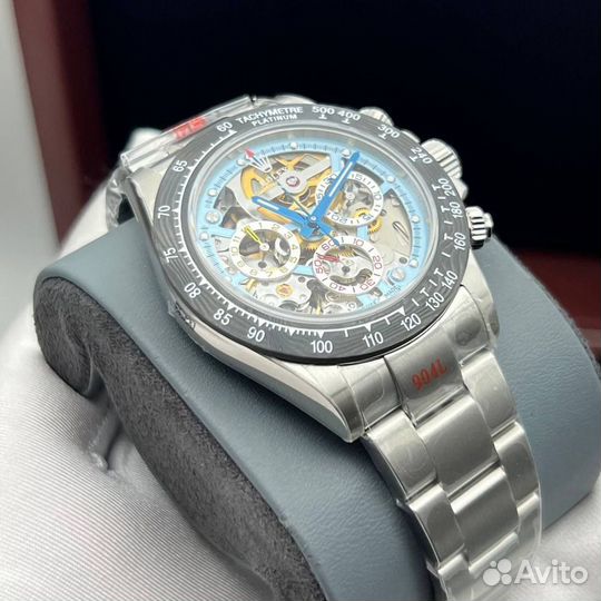 Rolex Daytona скелетон часы