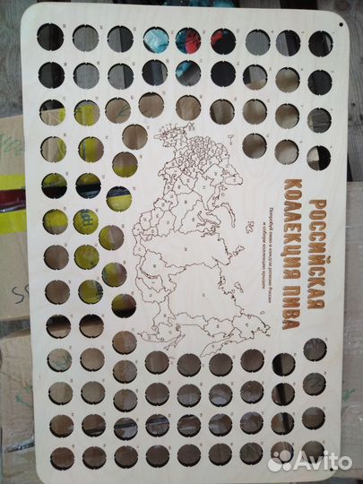 Картина для коллекции пивных крышек