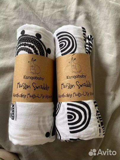 Муслиновые пеленки новые 120/120