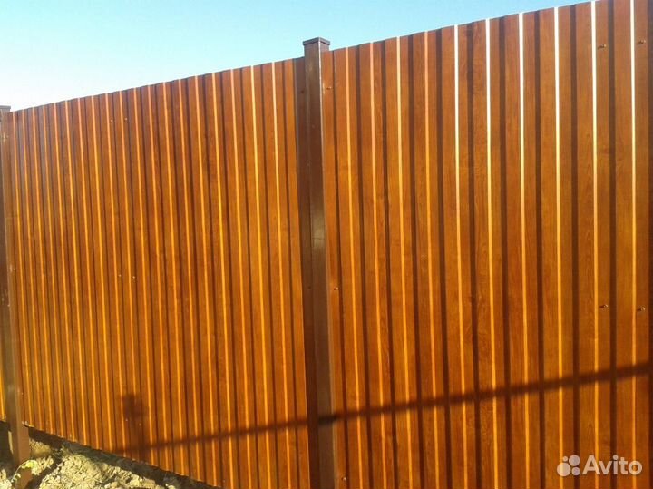 Заборы из профнастила /евроштакетника