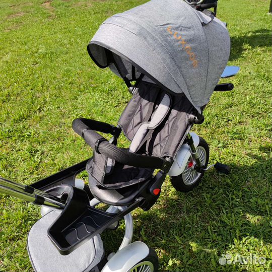 Велосипед-коляска Luxmom 5199 серый
