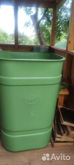 Бочка-бак 350л с крышкой (квадратный), для воды