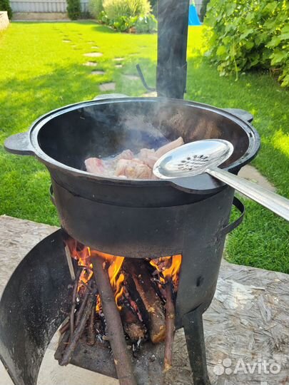 Казан с печкой