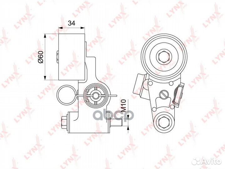 Ролик натяжной ремня грм PT1040 lynxauto