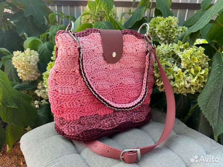 Сумка вязанная ручной работы