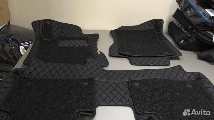 3D Коврики KIA Салон Багажник из Экокожи