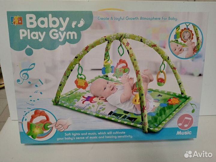 Развивающий игровой детский мягкий коврик