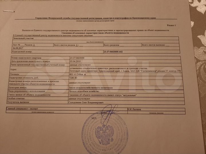 Участок 25 сот. (СНТ, ДНП)