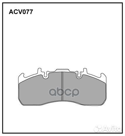 Колодки тормозные дисковые WVA (29173) HCV ACV077K