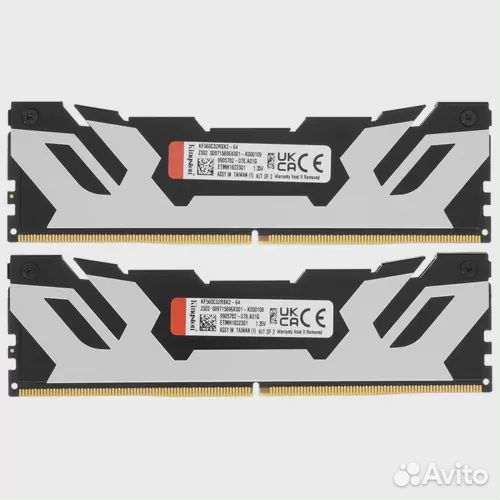 Оперативная память 64 Gb 6000 MHz Kingston fury Re