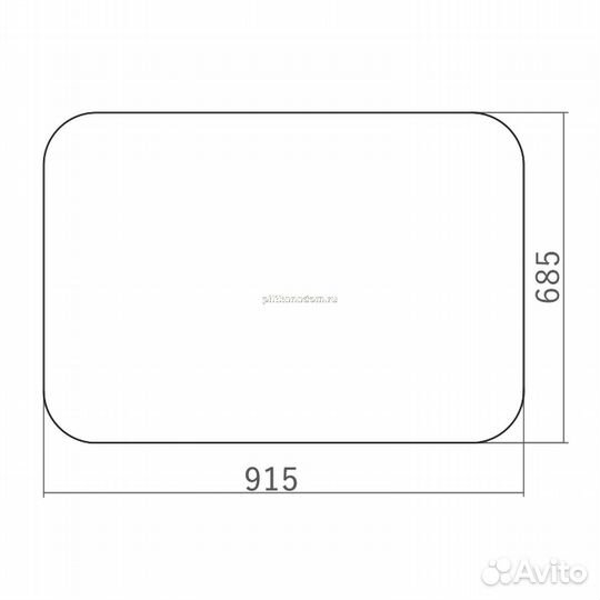 Зеркало Mixline Выбор 915*685 (шв) (547323)