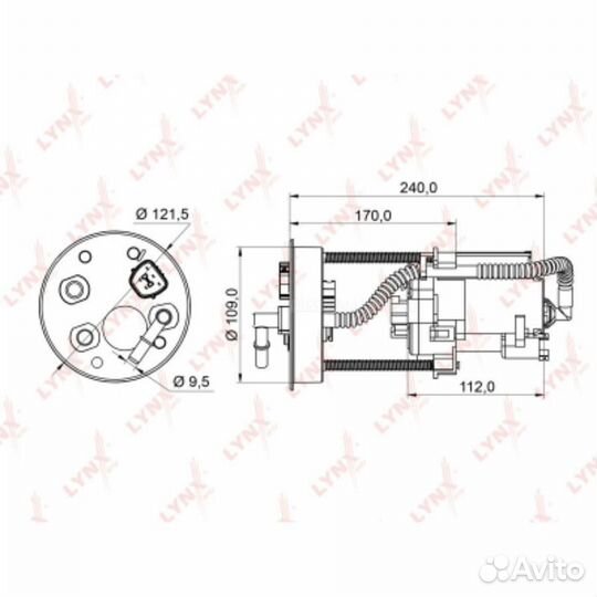 Lynxauto LF-953M Фильтр топливный