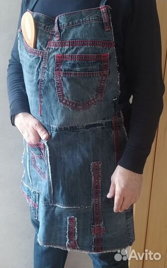 Фартук джинсовый