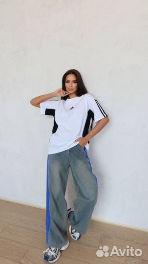 Balenciaga adidas футболка трендовая (Хит 2024)