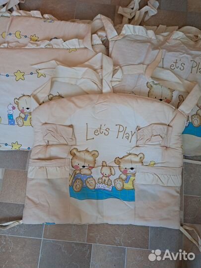 Бортики в кроватку новые