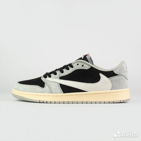 Кроссовки Air Jordan 1 Low x Travis Scott Light Gr