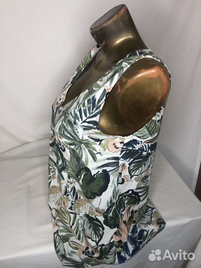 Топ с акварельным принтом 42-44