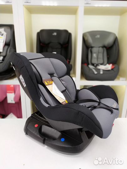 Автокресло 0-18кг с регулировкой Galleon Lux серый