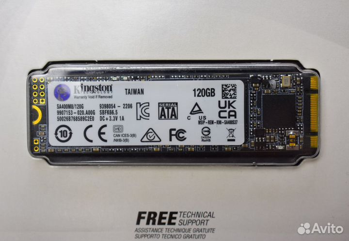 KingSton M.2 2280 SSD 120 GB