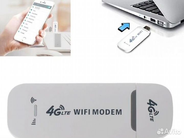 USB модем 4G, Wi-Fi сим карта в подарок