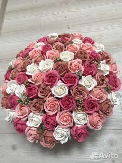 Букет из мыльных роз 71 шт только под заказ