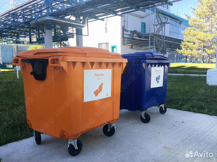 Мусорный евроконтейнер 1100л Ш3755