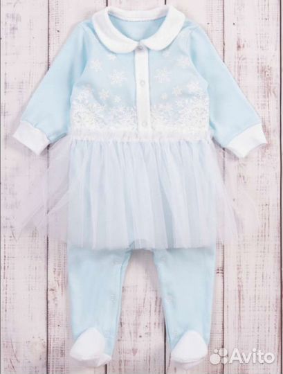 Костюм снегурочки р. 62-68