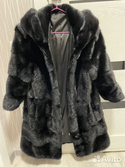 Шуба норковая поперечка 42 44