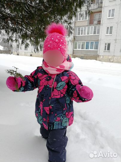 Зимний костюм для девочки 92