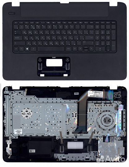 Клавиатура для HP Pavilion 17-P топ-панель черная