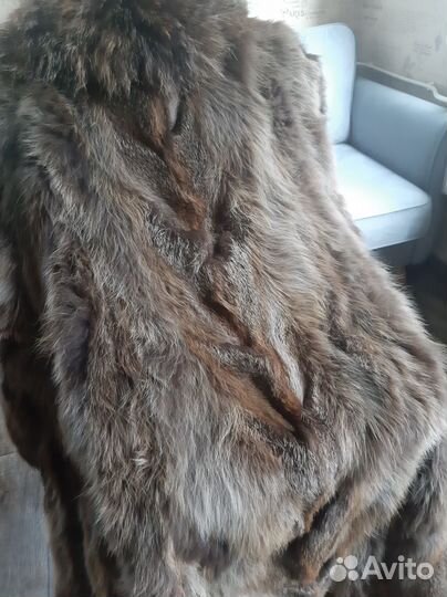 Шуба из меха лисы