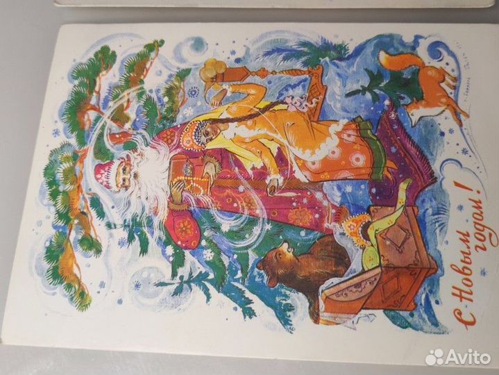 Новогодние открытки СССР