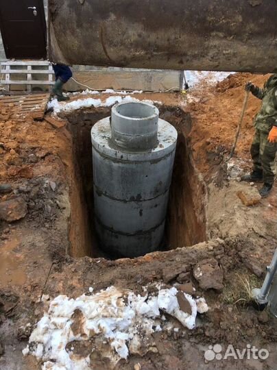 Жби септик, выгребная яма, кессон для скважины