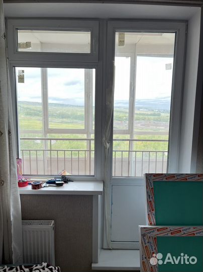 Балконный блок с дверью бу