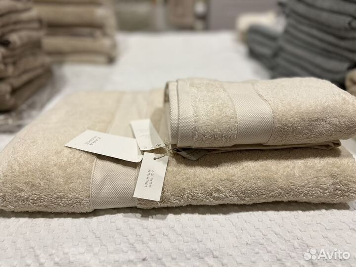 Набор полотенец zara home premium. 2 штуки