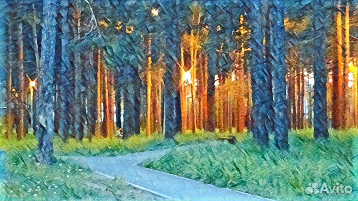 Фотокартина Фонари- Ангарск, природа