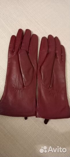 Перчатки женские кожаные 8,5 размер