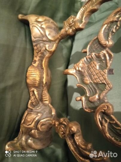 Винтаж бронза рама зеркало псише бу