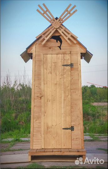 Дачный туалет деревянный WAT895